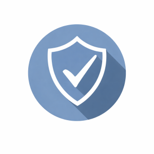 escudo con marca de verificación